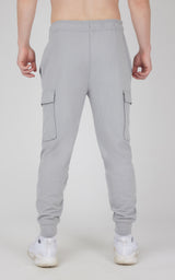 Mens Ultra Melange James Fleece Cargo Jogger - 90 Degree by Reflex