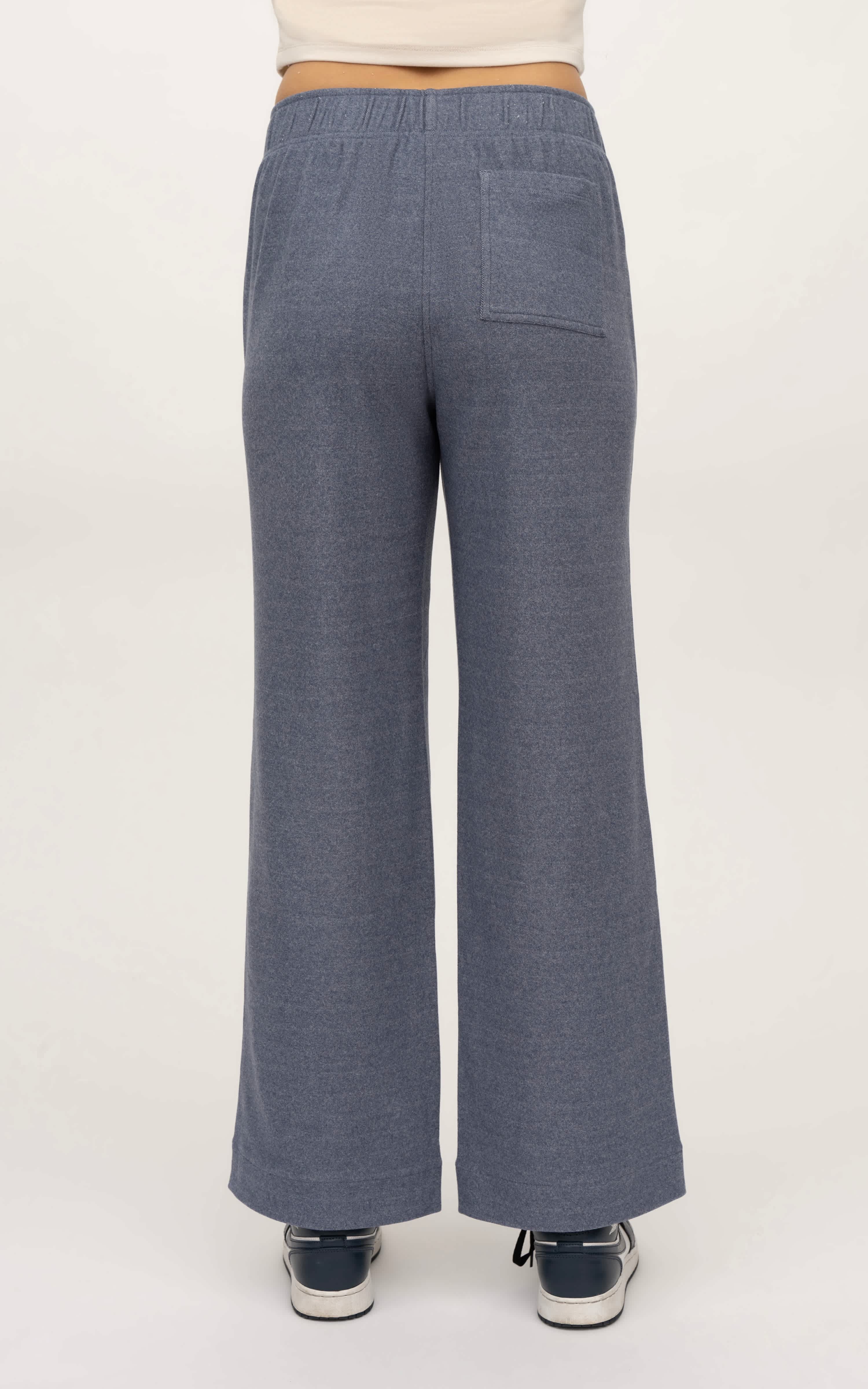 Marled Pique Daisy Wide Leg Pant - 90 Degree by Reflex