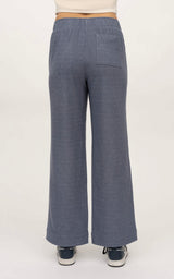 Marled Pique Daisy Wide Leg Pant - 90 Degree by Reflex