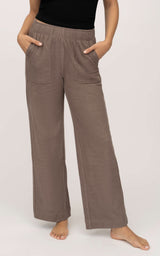Marled Pique Daisy Wide Leg Pant - 90 Degree by Reflex