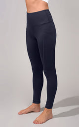 Cold Gear High Waist Fleece Lined Legging with Side Pockets - 90 Degree by Reflex