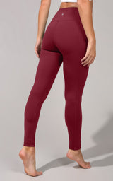 Cold Gear High Waist Fleece Lined Legging with Side Pockets - 90 Degree by Reflex
