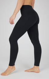 Cold Gear High Waist Fleece Lined Legging with Side Pockets - 90 Degree by Reflex