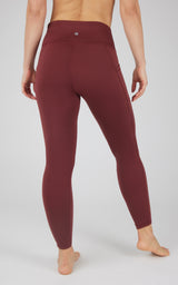 Cold Gear High Waist Fleece Lined Legging with Side Pockets - 90 Degree by Reflex