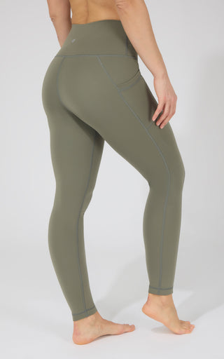 Cold Gear High Waist Fleece Lined Legging with Side Pockets