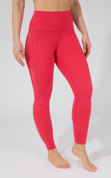 Cold Gear High Waist Fleece Lined Legging with Side Pockets - 90 Degree by Reflex