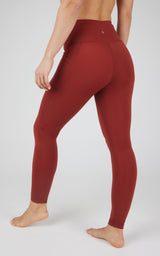 Cold Gear High Waist Fleece Lined Legging with Side Pockets - 90 Degree by Reflex
