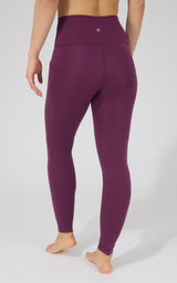 Cold Gear High Waist Fleece Lined Legging with Side Pockets - 90 Degree by Reflex