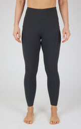 Cold Gear High Waist Fleece Lined Legging with Side Pockets - 90 Degree by Reflex
