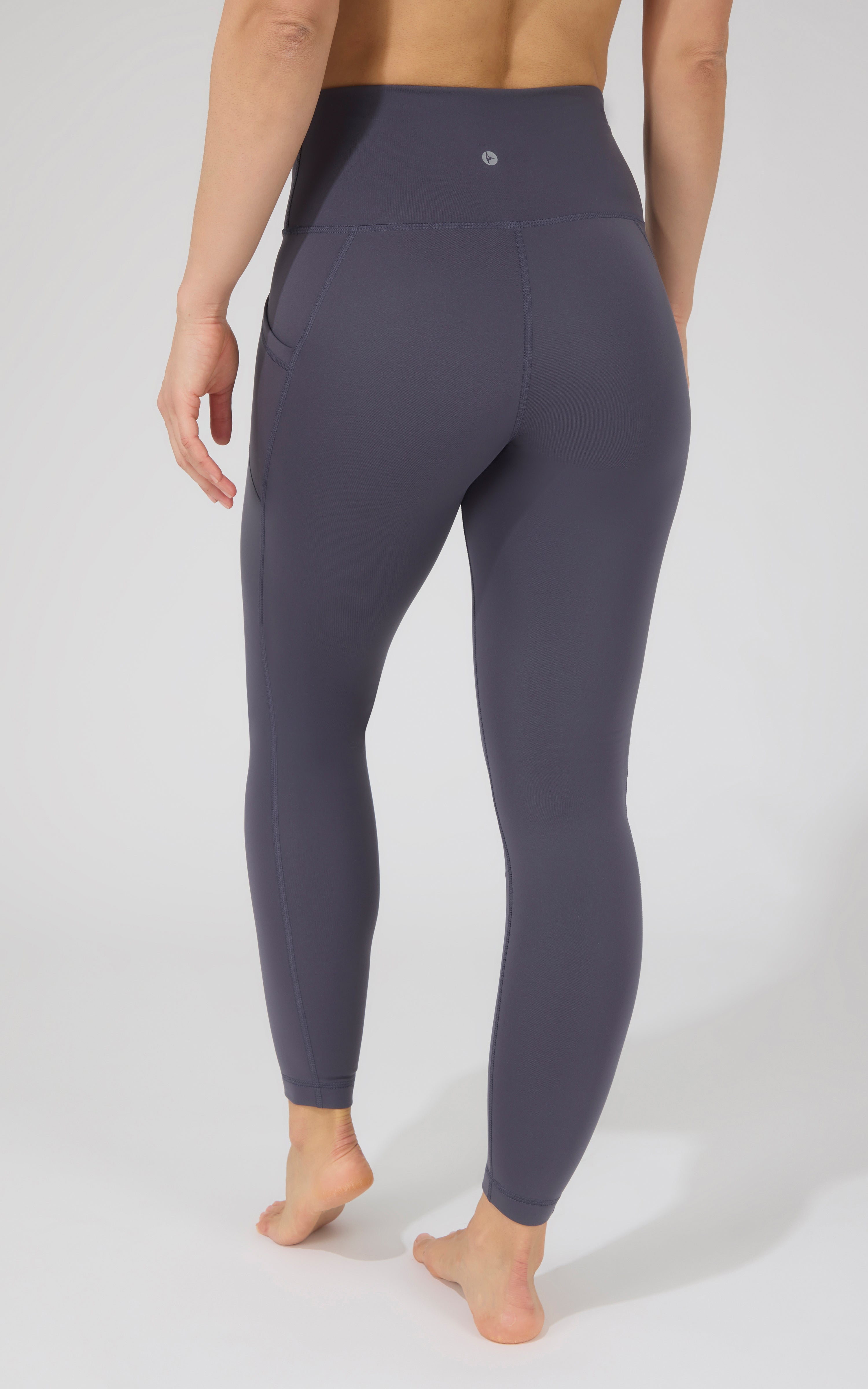 Cold Gear High Waist Fleece Lined Legging with Side Pockets - 90 Degree by Reflex