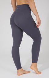 Cold Gear High Waist Fleece Lined Legging with Side Pockets - 90 Degree by Reflex