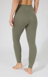 Cold Gear High Waist Fleece Lined Legging with Side Pockets - 90 Degree by Reflex