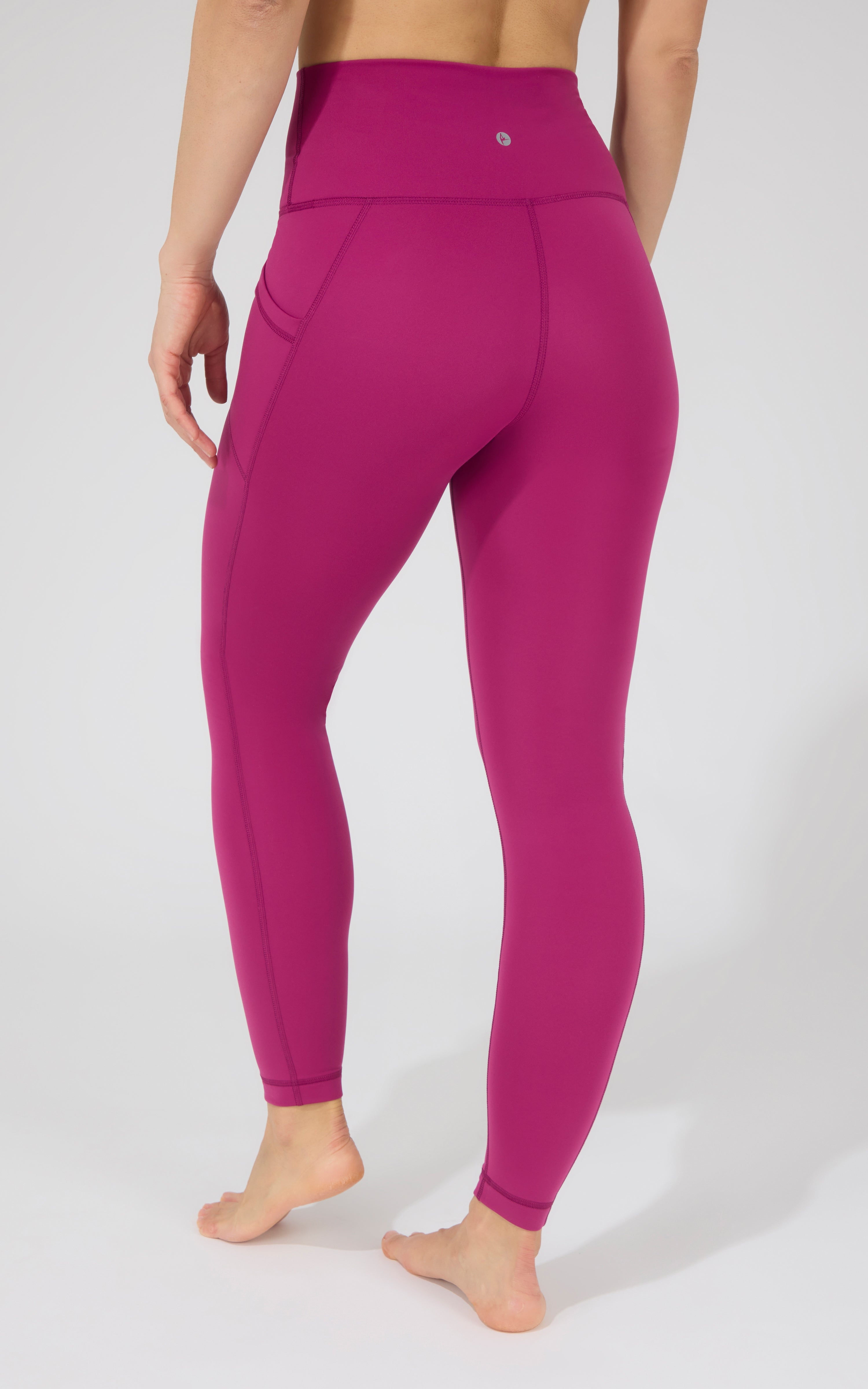 Cold Gear High Waist Fleece Lined Legging with Side Pockets - 90 Degree by Reflex