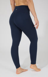 Cold Gear High Waist Fleece Lined Legging with Side Pockets - 90 Degree by Reflex