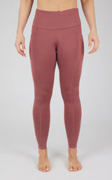 Cold Gear High Waist Fleece Lined Legging with Side Pockets - 90 Degree by Reflex