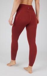 Cold Gear High Waist Fleece Lined Legging with Side Pockets - 90 Degree by Reflex
