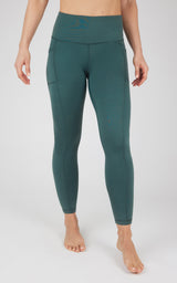 Cold Gear High Waist Fleece Lined Legging with Side Pockets - 90 Degree by Reflex