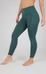 Cold Gear High Waist Fleece Lined Legging with Side Pockets - 90 Degree by Reflex