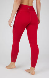 Cold Gear High Waist Fleece Lined Legging with Side Pockets - 90 Degree by Reflex
