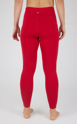 Cold Gear High Waist Fleece Lined Legging with Side Pockets - 90 Degree by Reflex