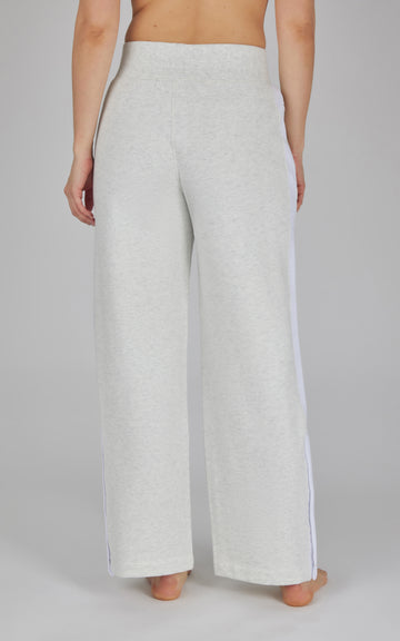 Cloud Plush Wide Leg Pant with Snap Detail