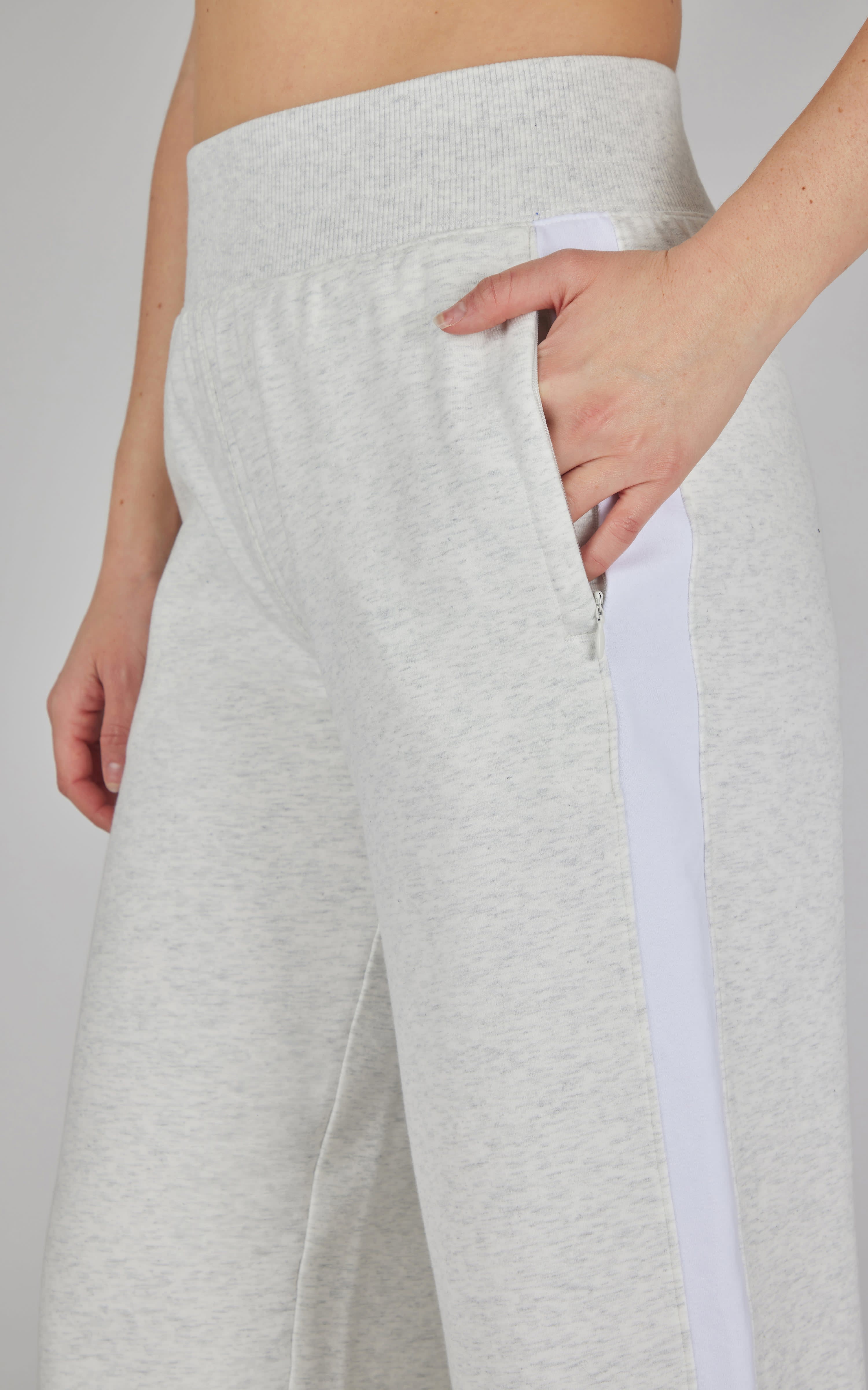 Cloud Plush Wide Leg Pant with Snap Detail - 90 Degree by Reflex
