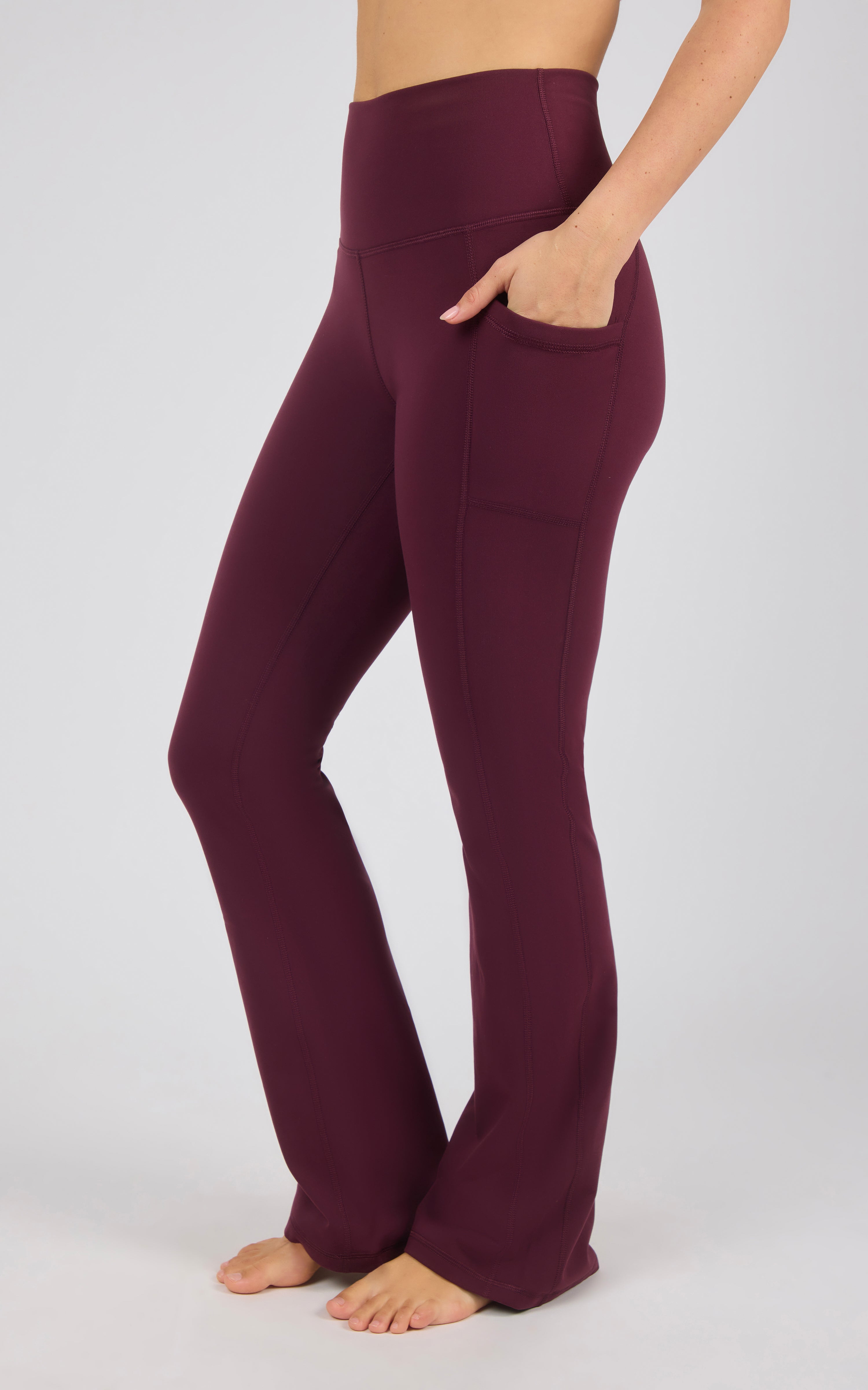 Polarlux Tribeca Elastic Free Full Length Side Pocket Flare Leg Pant - 90 Degree by Reflex