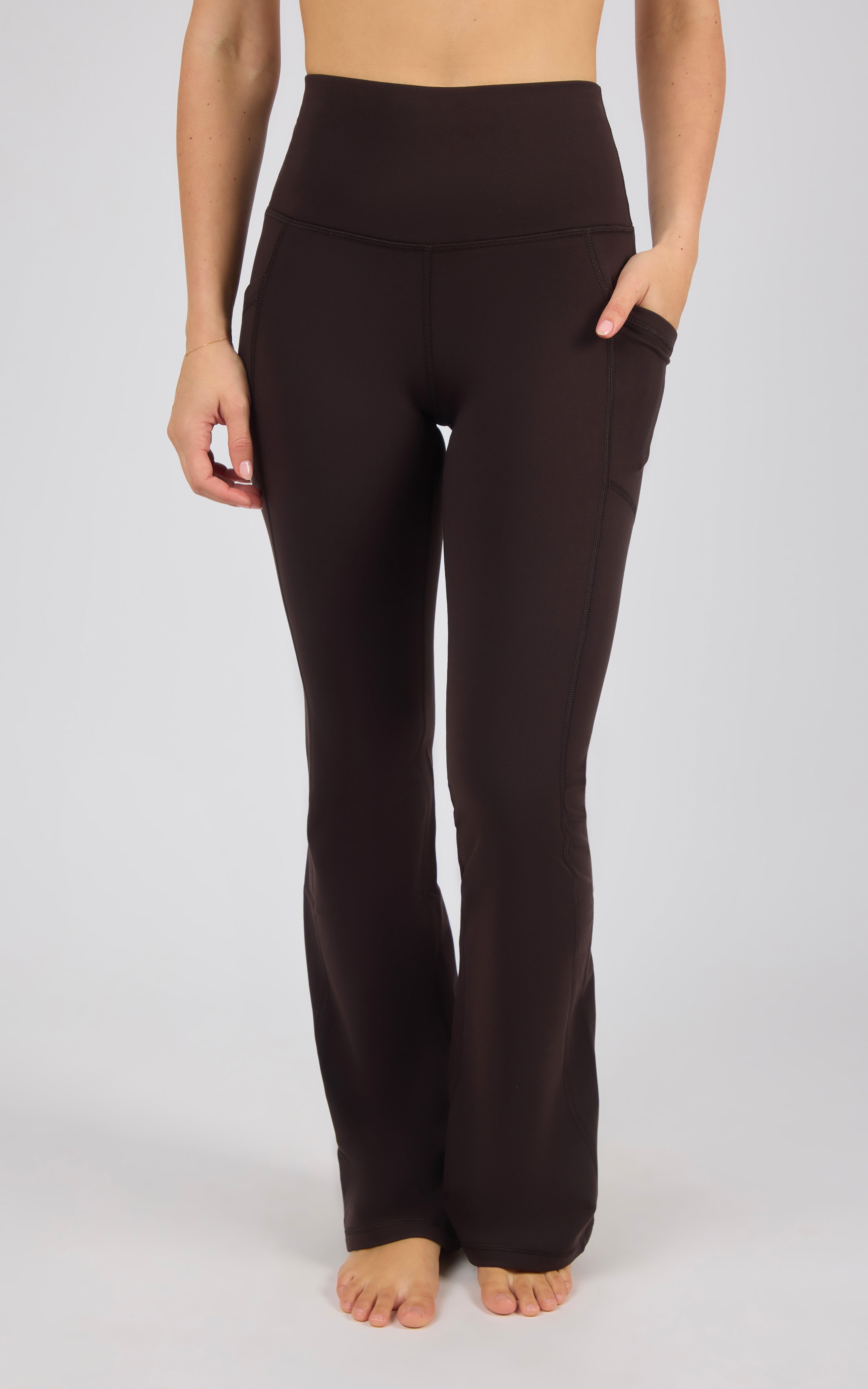 Polarlux Tribeca Elastic Free Full Length Side Pocket Flare Leg Pant