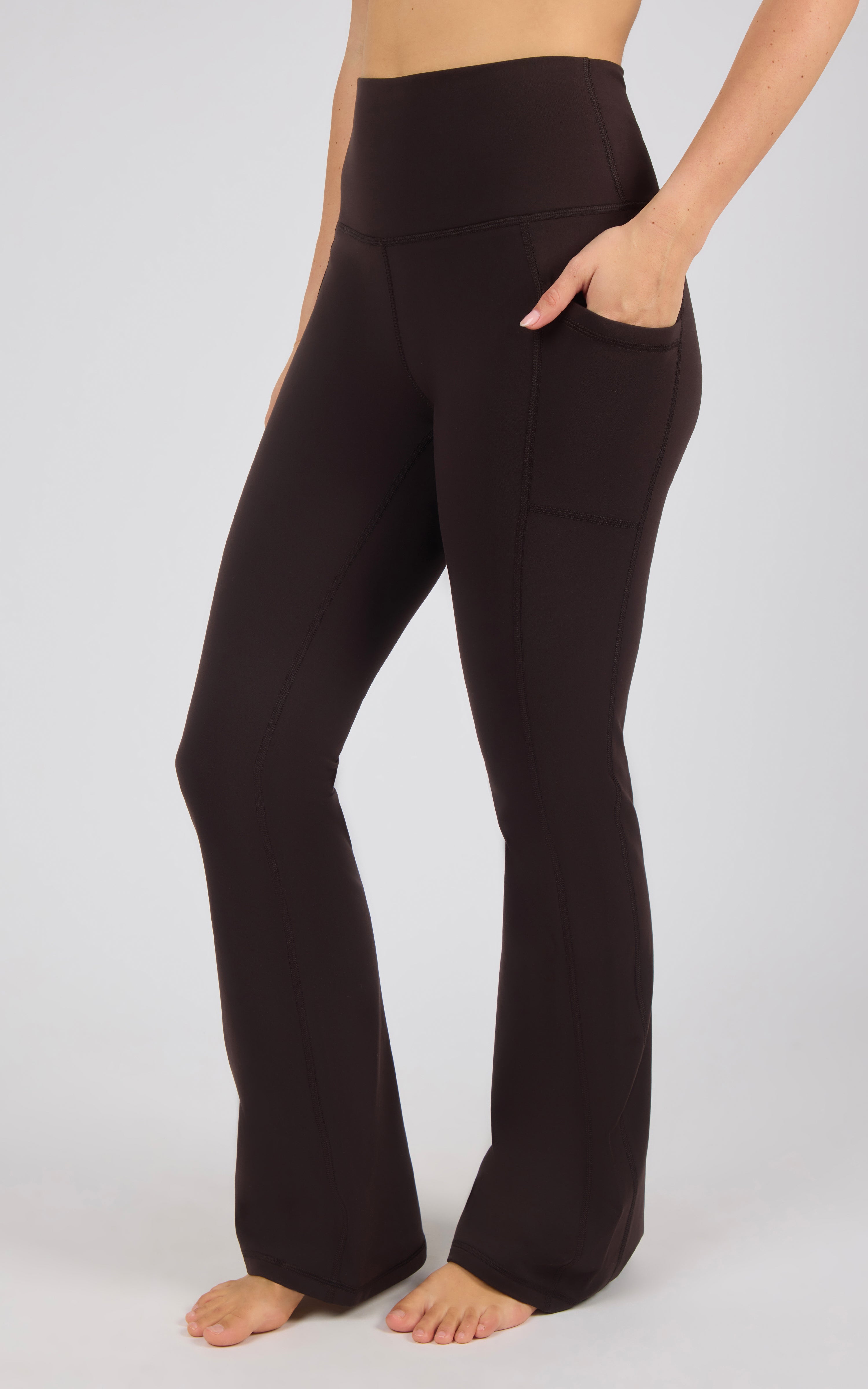 Polarlux Tribeca Elastic Free Full Length Side Pocket Flare Leg Pant