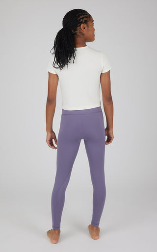 Girls 2 Pack  Polarlux Madison Basic Crossover Waist Legging and Polarlux Everday Ankle Legging - 90 Degree by Reflex