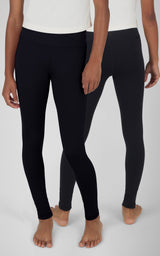 Girls 2 Pack  Polarlux Madison Basic Crossover Waist Legging and Polarlux Everday Ankle Legging