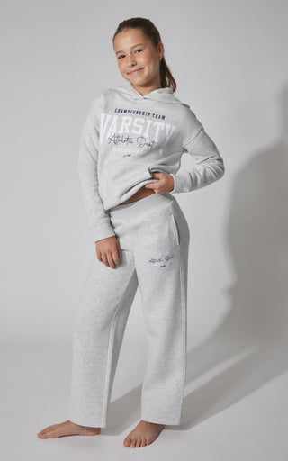 Girls Fleece Campus Wide Leg Pant