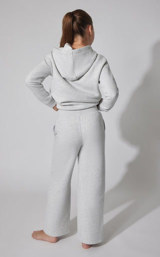 Girls Fleece Campus Wide Leg Pant