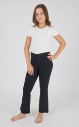 Girls Interlock Madison Crossover 7/8 Flared Leg Pant