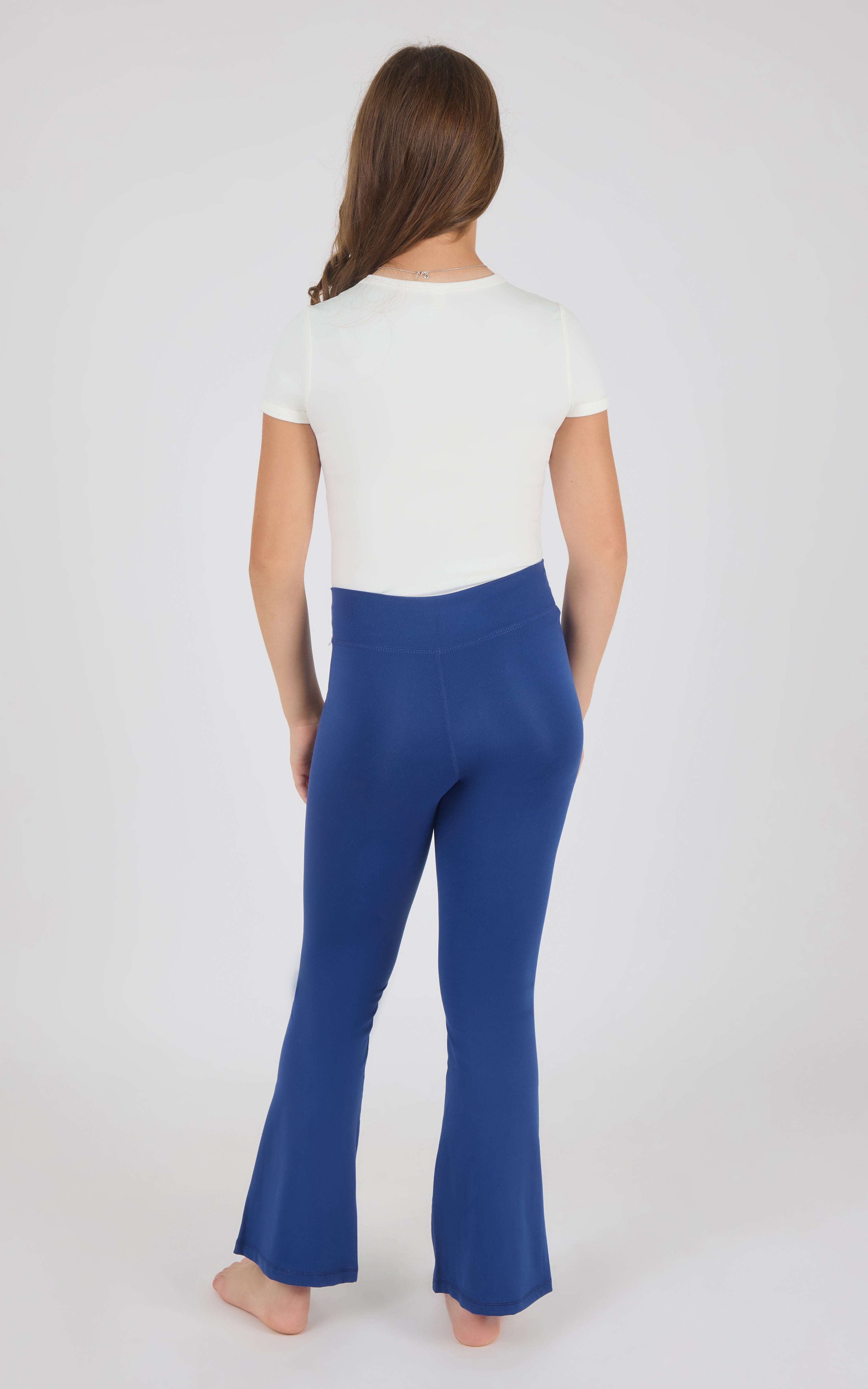 Girls Interlock Madison Crossover Flare Pant - 90 Degree by Reflex