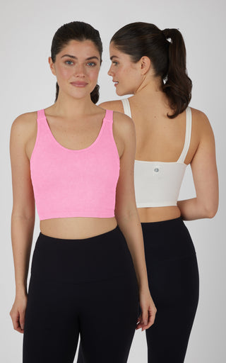 Stonewash 2 PK Scoop Neck Bralette Tank - 90 Degree by Reflex