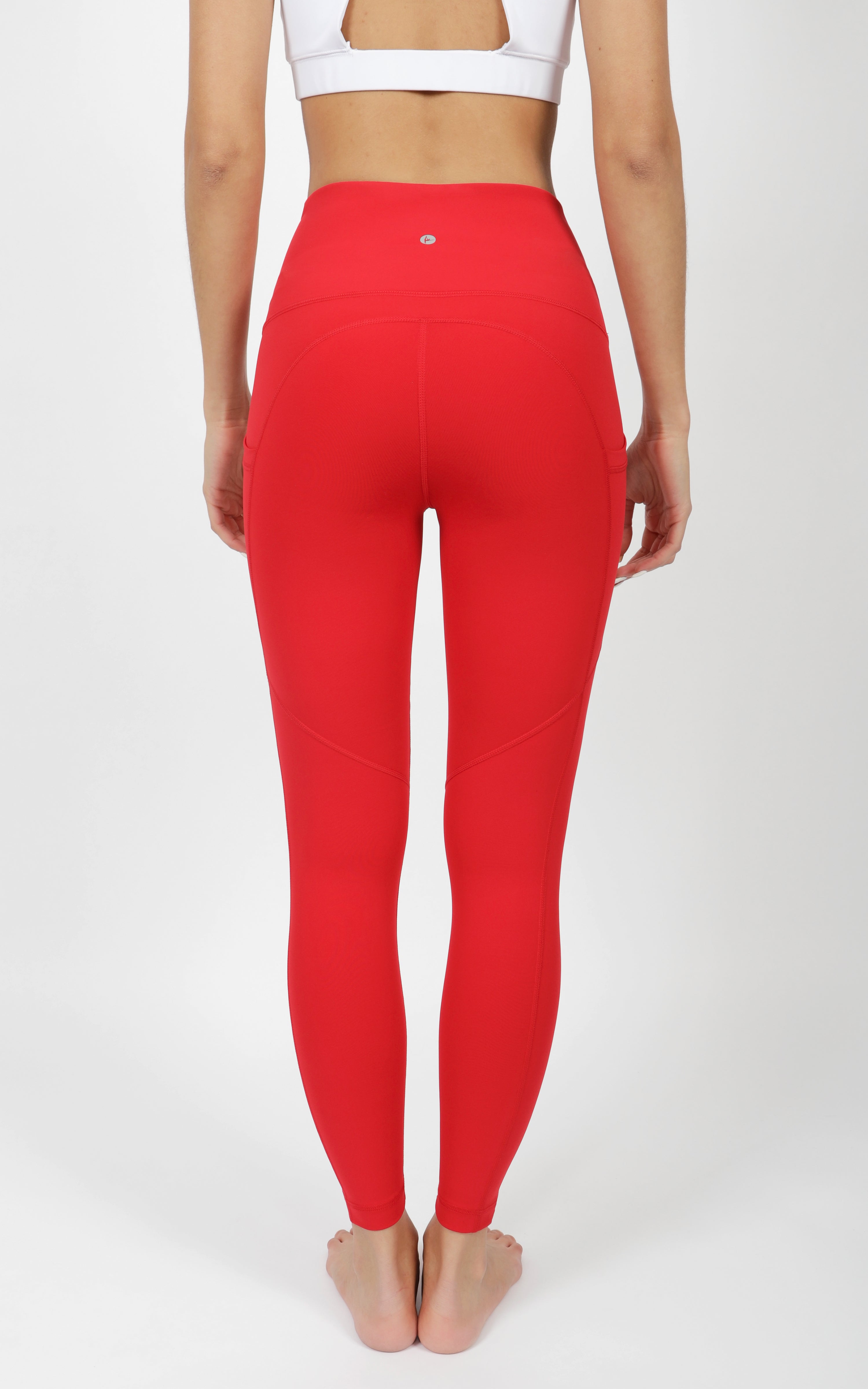 "Squat Proof" Interlink High Waist 7/8 Ankle Legging with Back Curved Yoke
