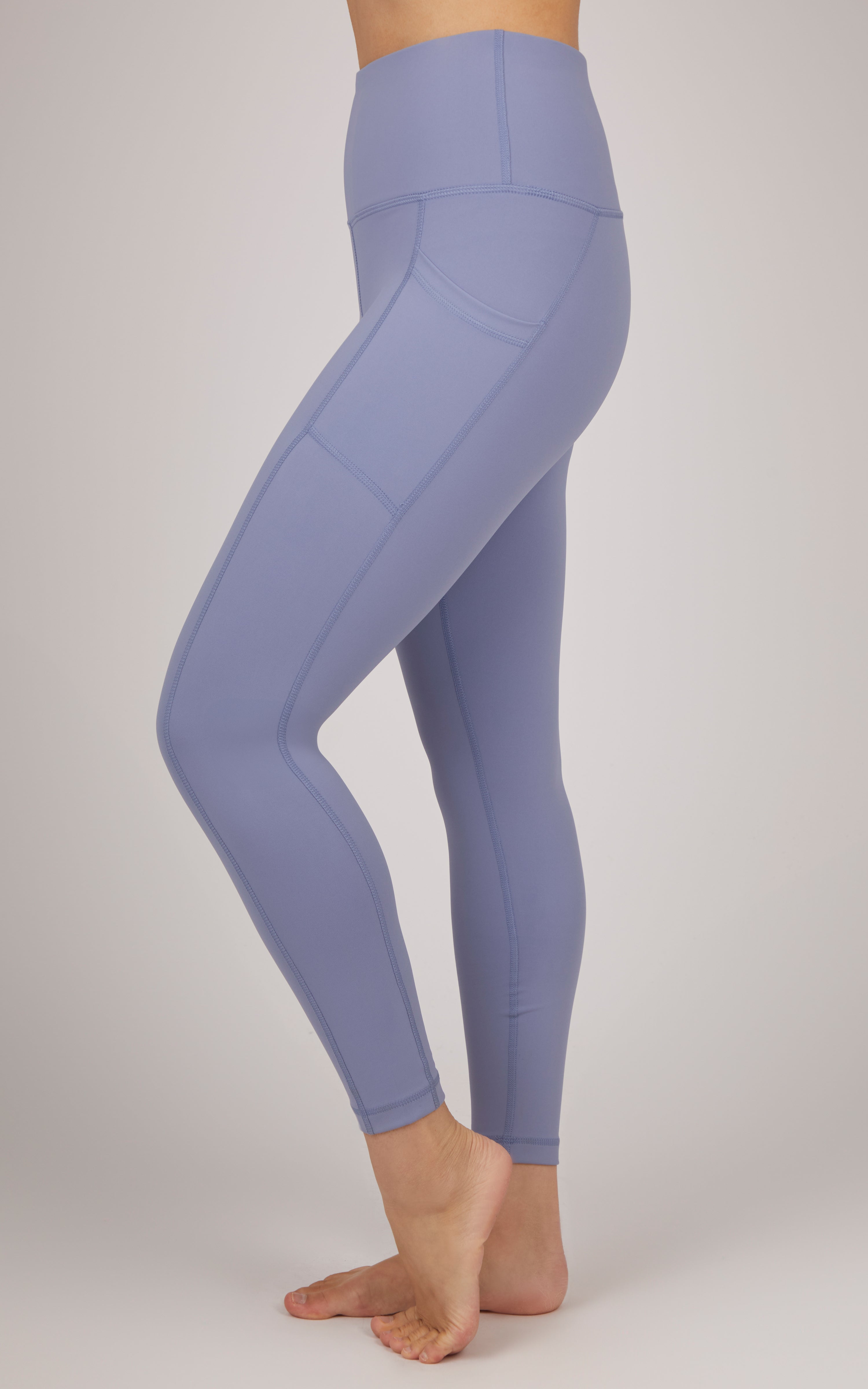 "Squat Proof" Interlink High Waist 7/8 Ankle Legging with Side Pockets