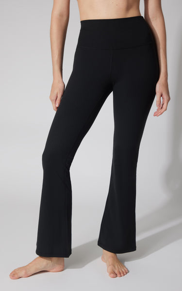Felix Ribbed Elastic Free Waist 7/8 Flare Leg Pant - PW76919-W01