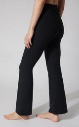 Felix Ribbed Elastic Free Waist 7/8 Flare Leg Pant - 90 Degree by Reflex