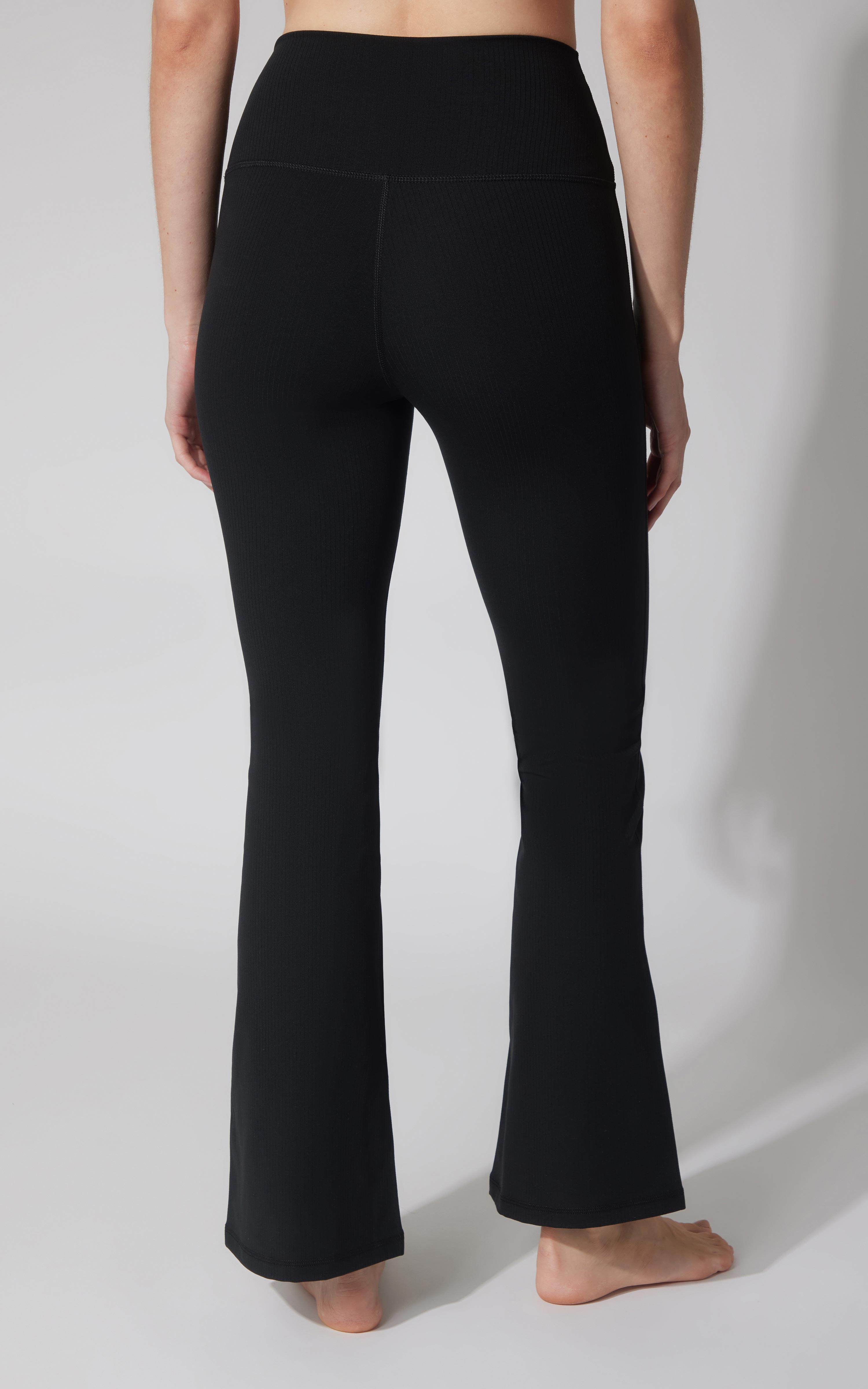 Felix Ribbed Elastic Free Waist 7/8 Flare Leg Pant