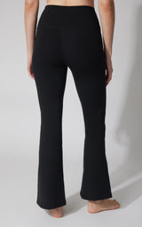 Felix Ribbed Elastic Free Waist 7/8 Flare Leg Pant - 90 Degree by Reflex