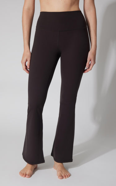 Felix Ribbed Elastic Free Waist 7/8 Flare Leg Pant - PW76919-W01