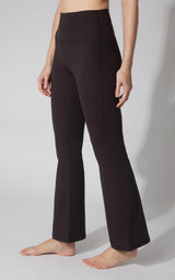 Felix Ribbed Elastic Free Waist 7/8 Flare Leg Pant - 90 Degree by Reflex
