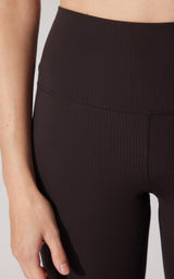 Felix Ribbed Elastic Free Waist 7/8 Flare Leg Pant - 90 Degree by Reflex