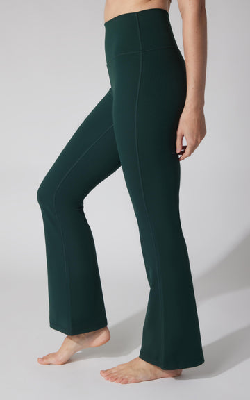 Felix Ribbed Elastic Free Waist 7/8 Flare Leg Pant