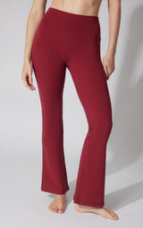 Felix Ribbed Elastic Free Waist 7/8 Flare Leg Pant - 90 Degree by Reflex