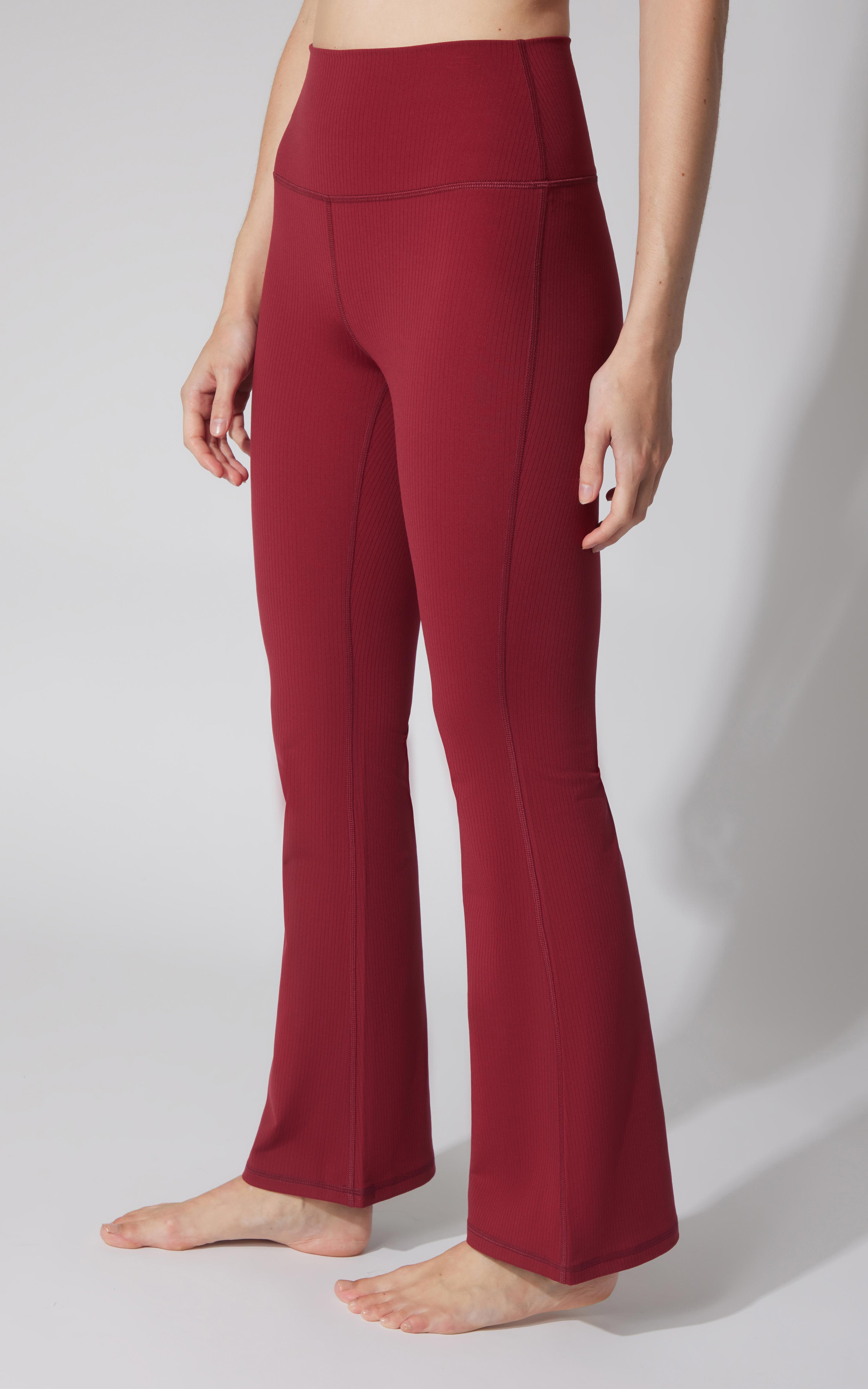 Felix Ribbed Elastic Free Waist 7/8 Flare Leg Pant