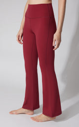 Felix Ribbed Elastic Free Waist 7/8 Flare Leg Pant - 90 Degree by Reflex