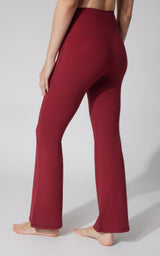 Felix Ribbed Elastic Free Waist 7/8 Flare Leg Pant - 90 Degree by Reflex